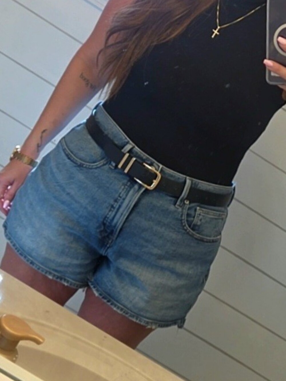 Good American Shorts - Light Blue